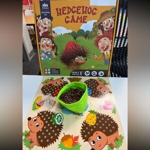 Hedgehog Game Fine Motor Wooden Toy Pegboard Complete In Box